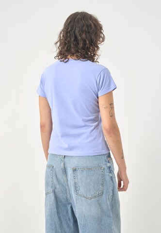 Cleptomanicx T-Shirt 'Slim Tee Ligull Slim' in Blau