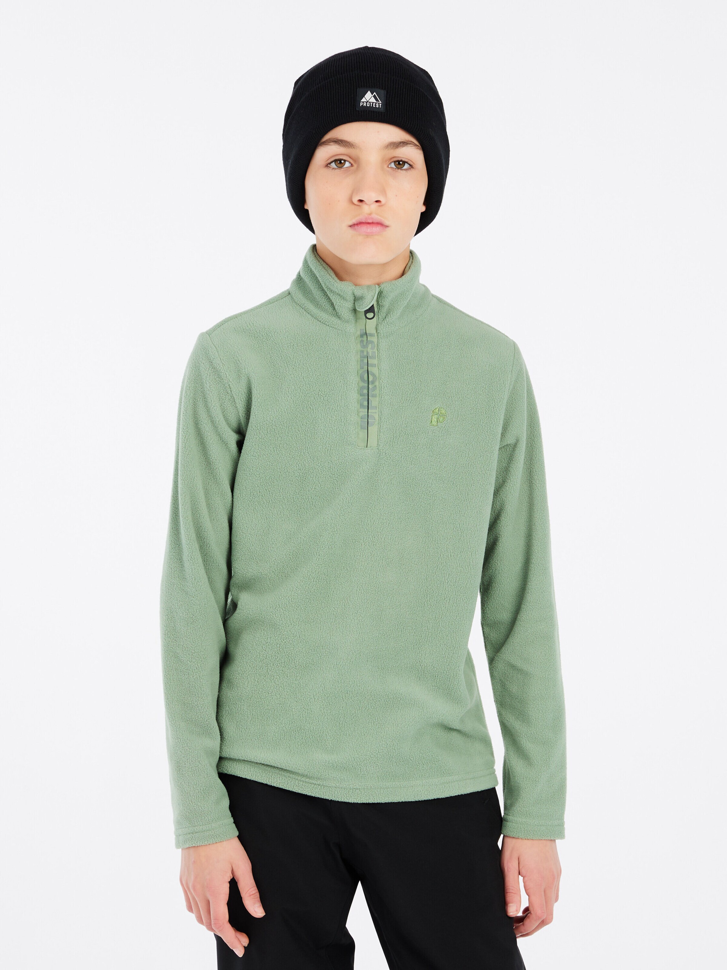 PROTEST Athletic Sweatshirt 'PERFECTY JR' in Green: front