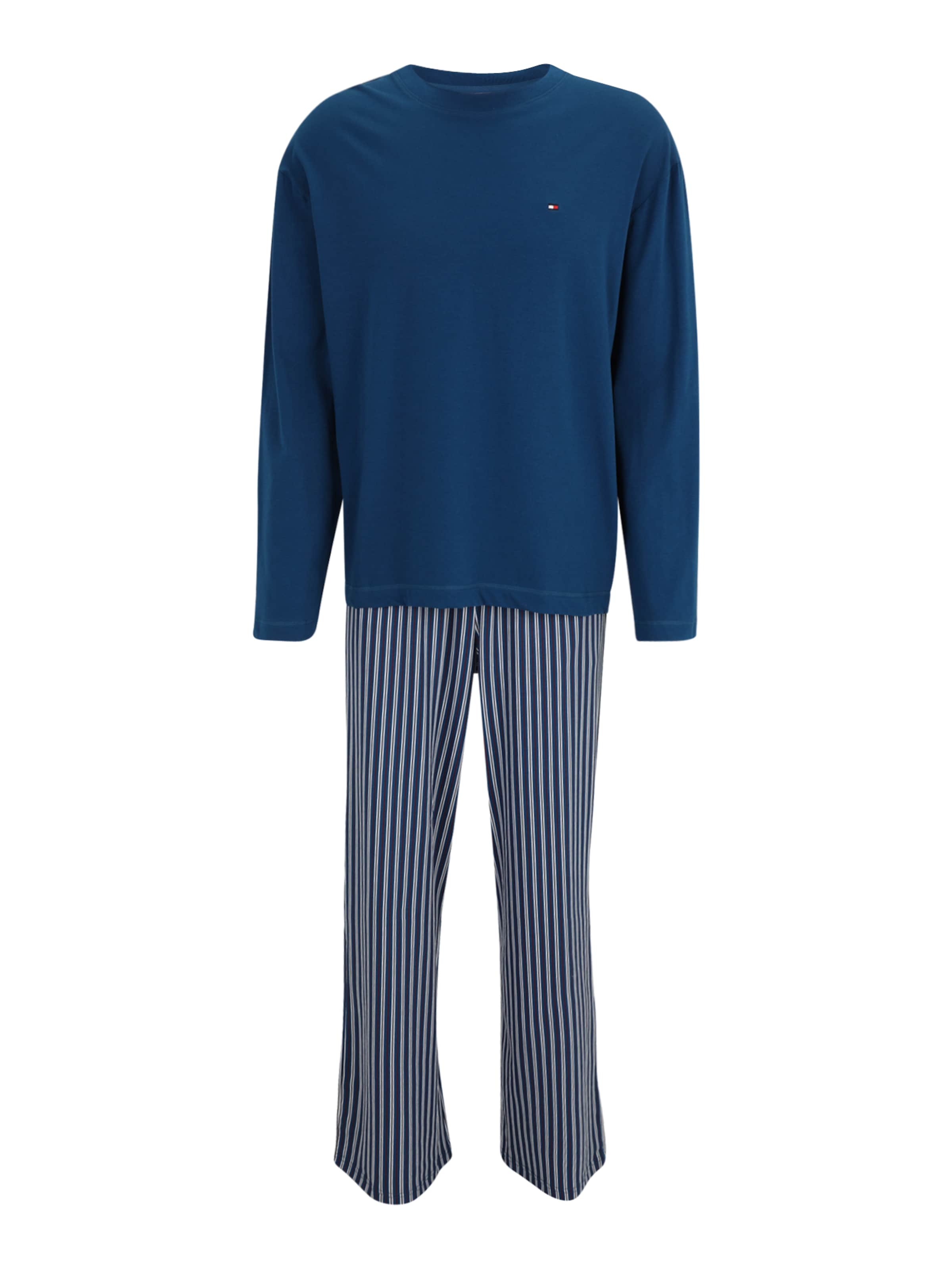 TOMMY HILFIGER Πιτζάμα μακριά σε μπλε: μπροστά