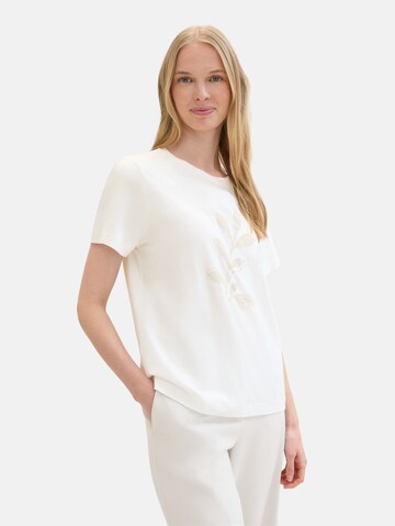 TOM TAILOR T-Shirt in Weiß