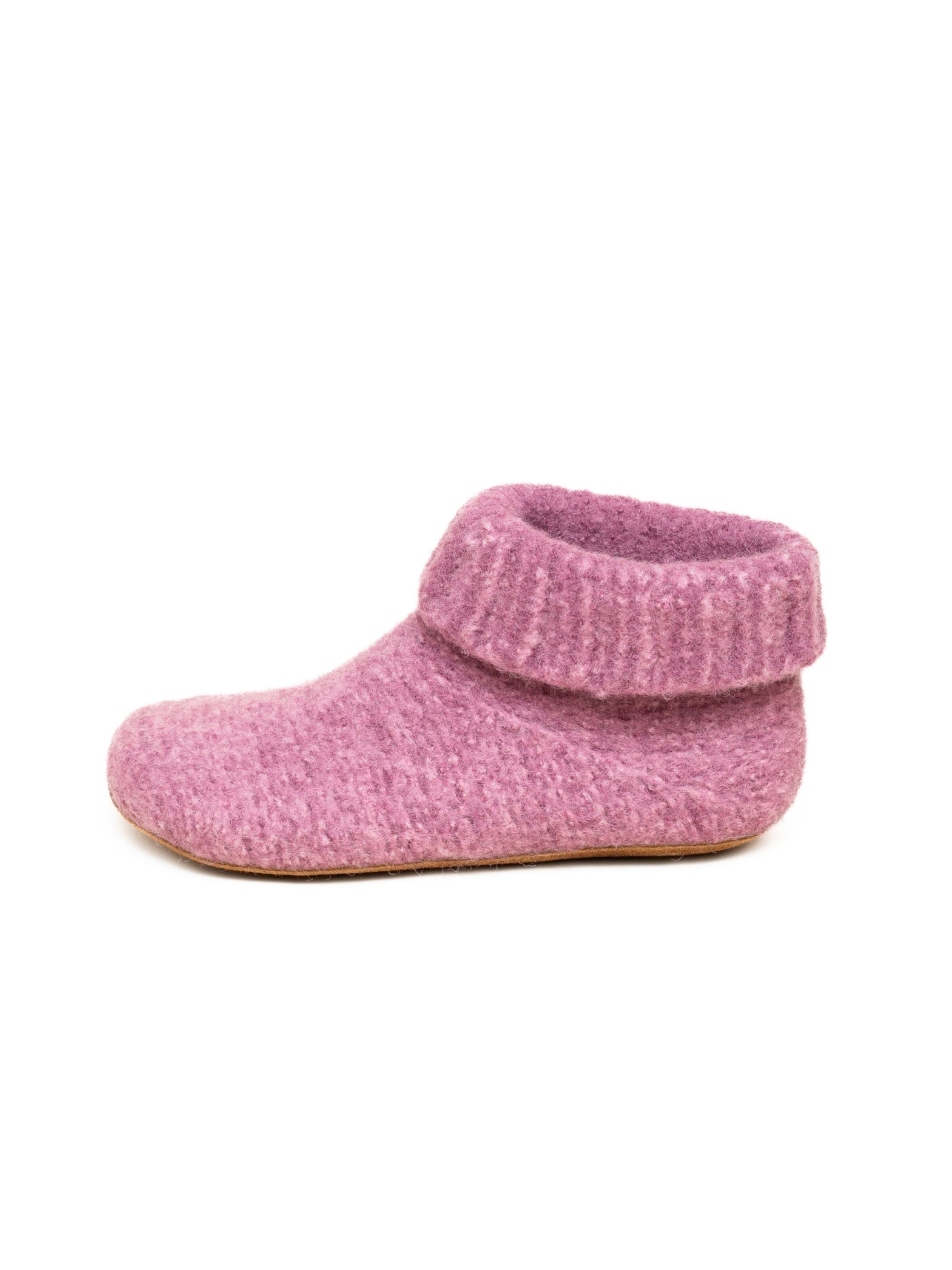 Gottstein Slippers 'Hüttenschuhe Knit Boot' in Pink