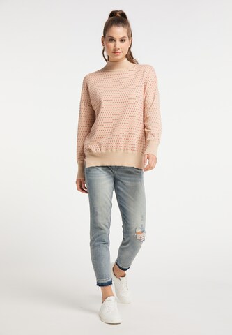 bēšs MYMO "Oversize" stila džemperis