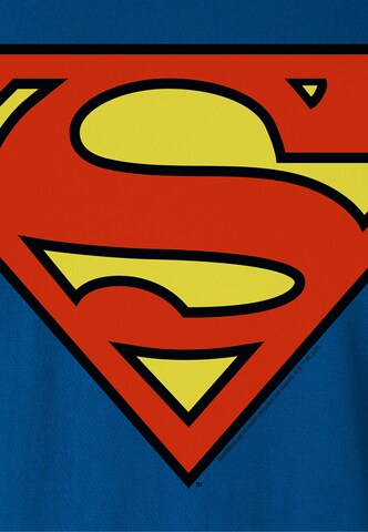 LOGOSHIRT Shirt 'DC - Superman Logo Clean' in Blauw