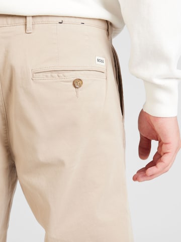Regular Pantalon chino 'Crigan3-D' BOSS en beige