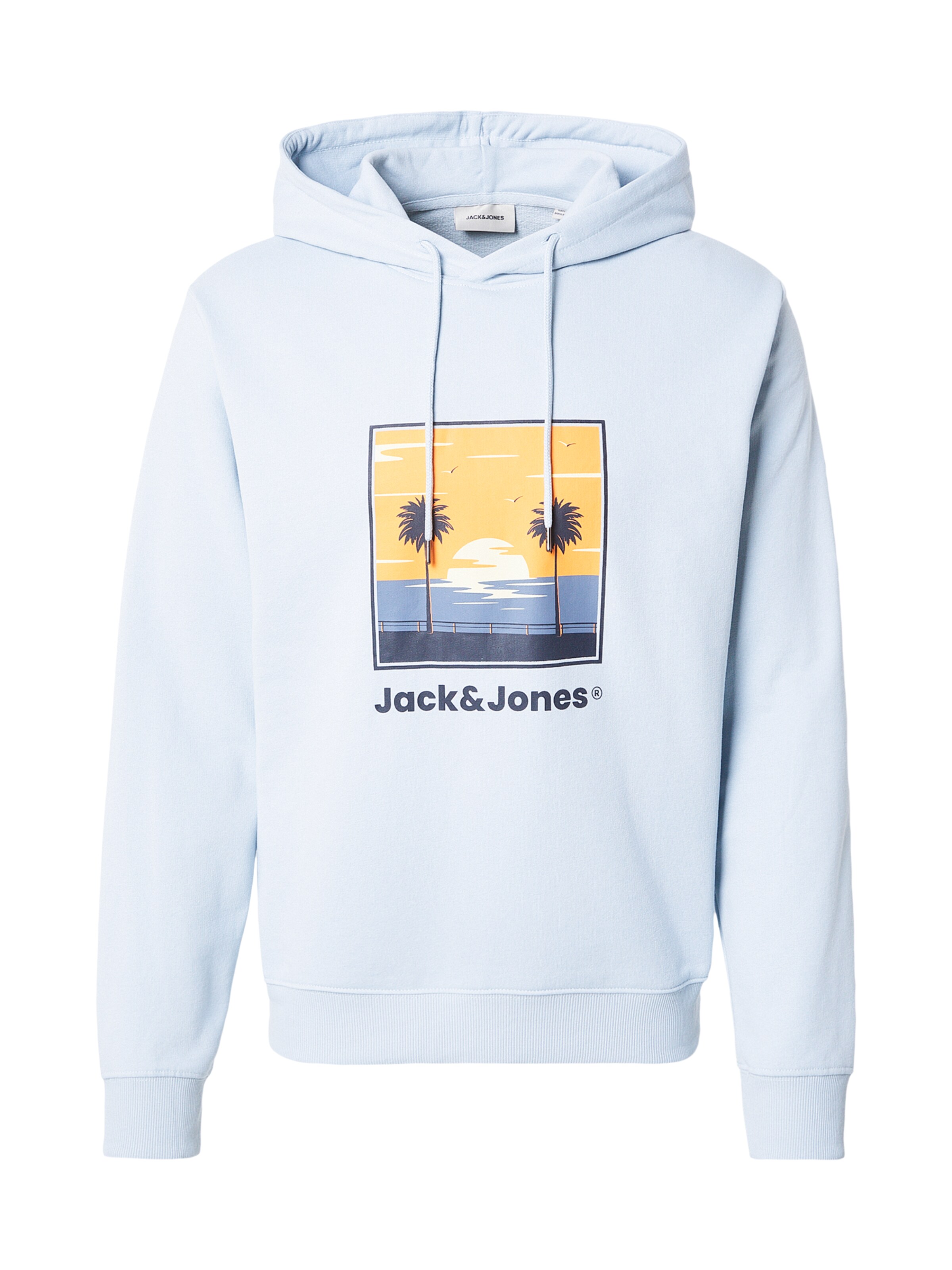 JACK & JONES Majica 'JJPERRY' | marine / nebeško modra / zlato-rumena barva, Prikaz izdelka
