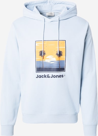 JACK & JONES Sweater majica 'JJPERRY' u morsko plava / nebesko plava / zlatno žuta, Pregled proizvoda