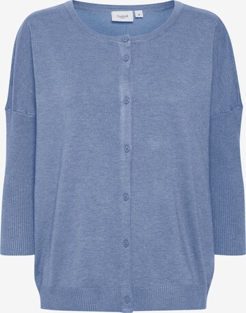 Cardigan 'Mila' SAINT TROPEZ en bleu : devant