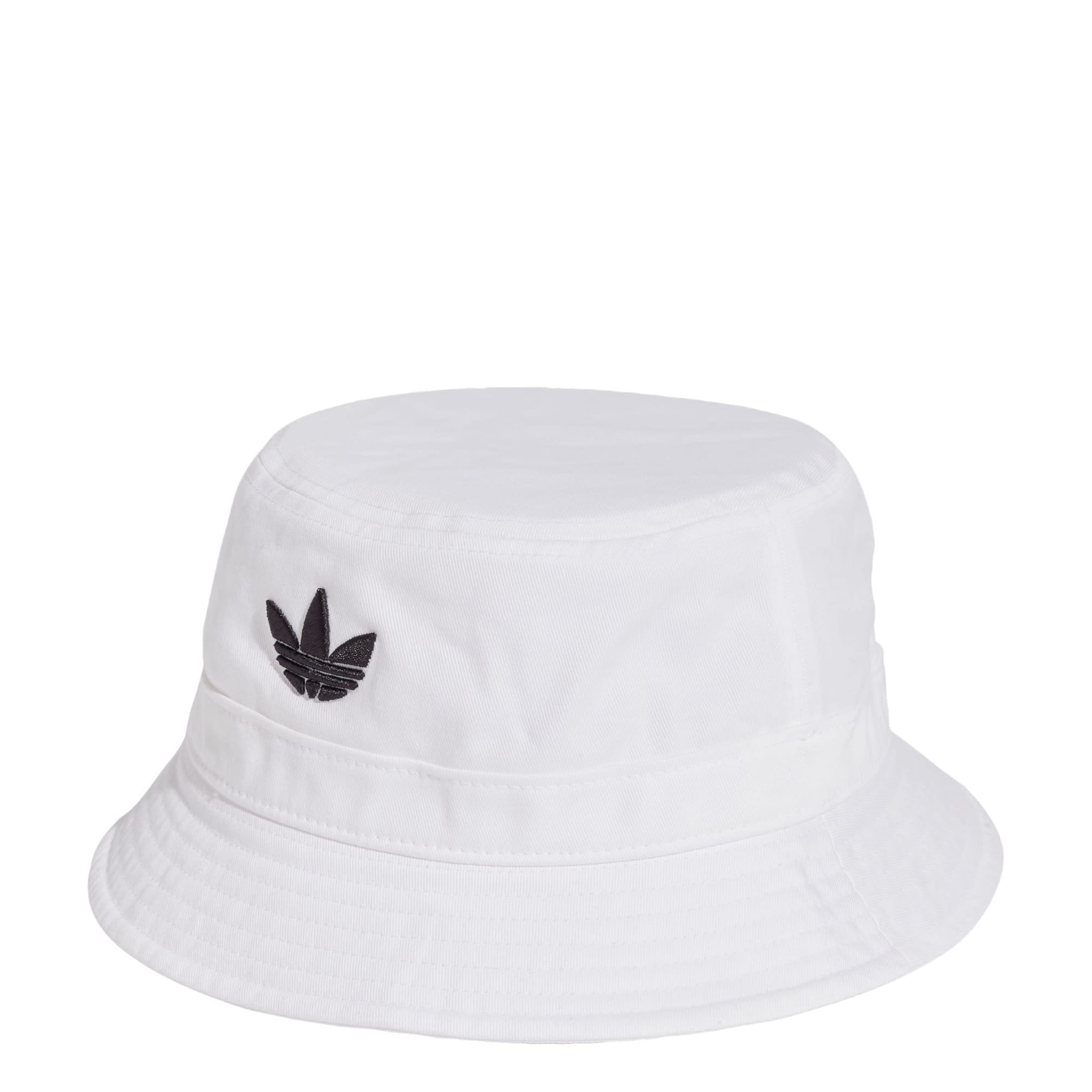 ADIDAS ORIGINALS Hat 'Adicolor Trefoil' in White: front
