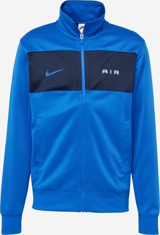 Nike Sportswear Sweatjacka 'AIR' i blå: framsida