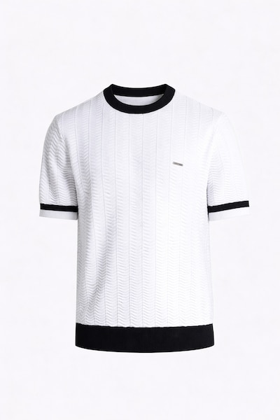 Gianni Kavanagh Trui in de kleur Zwart / Wit, Productweergave