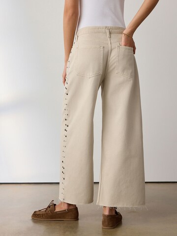 Wide Leg Jean Next en beige