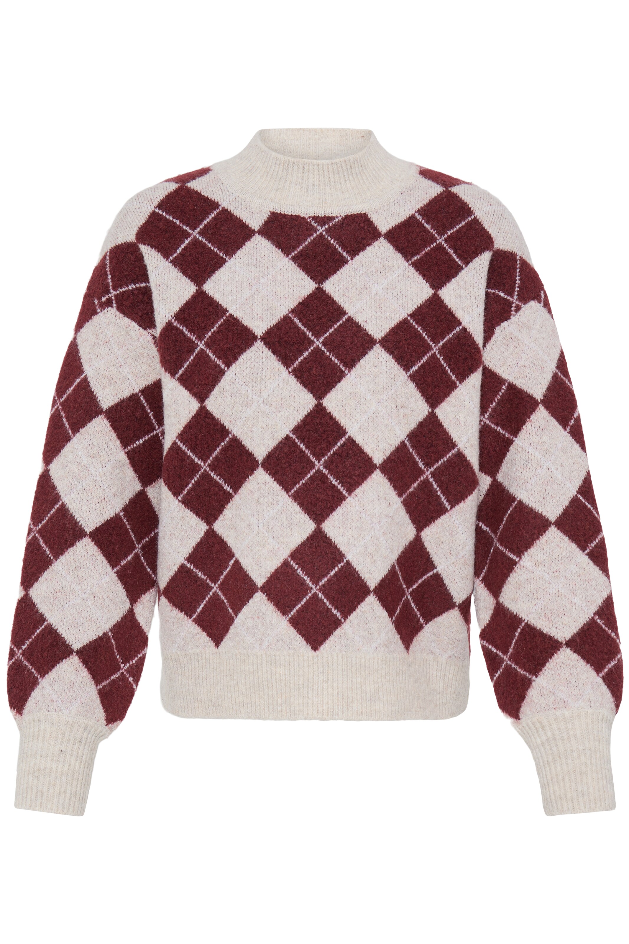 ICHI Sweater 'IHEDEEN' in Beige: front