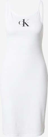 Calvin Klein Swimwear Obleka za na plažo | bela barva: sprednja stran