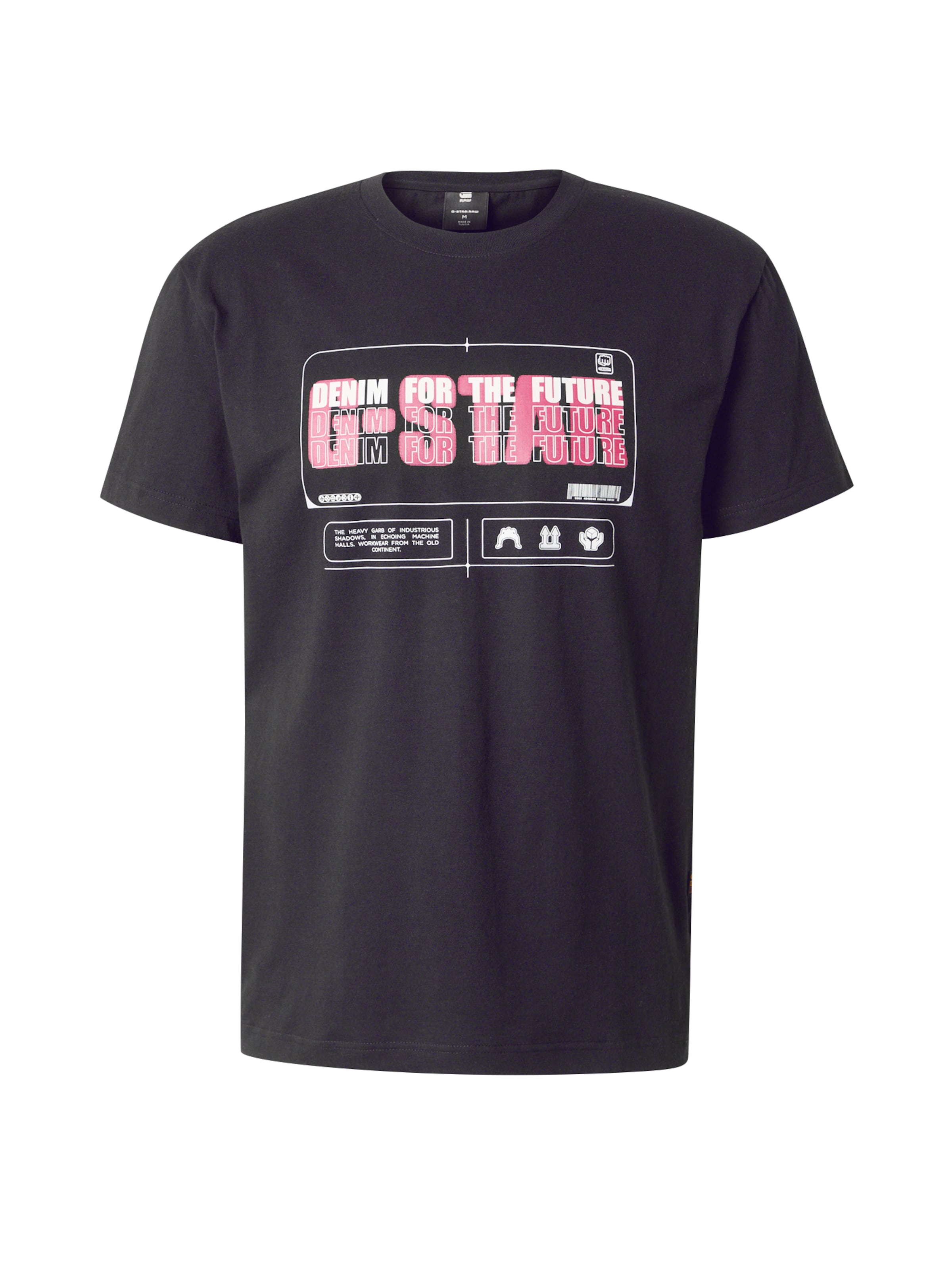 Tricou 'Flyer' de la G-STAR pe negru: față