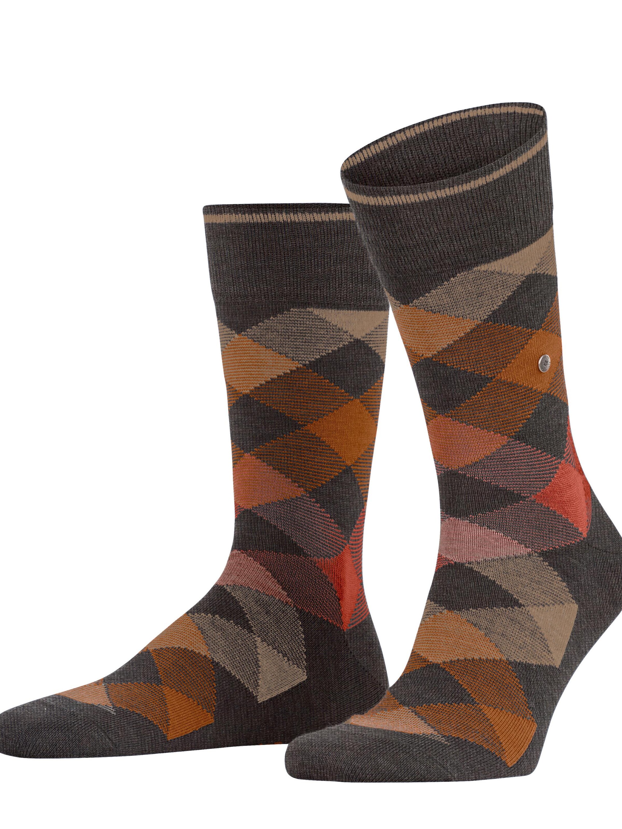 BURLINGTON Socks 'Newcastle' in Brown: front