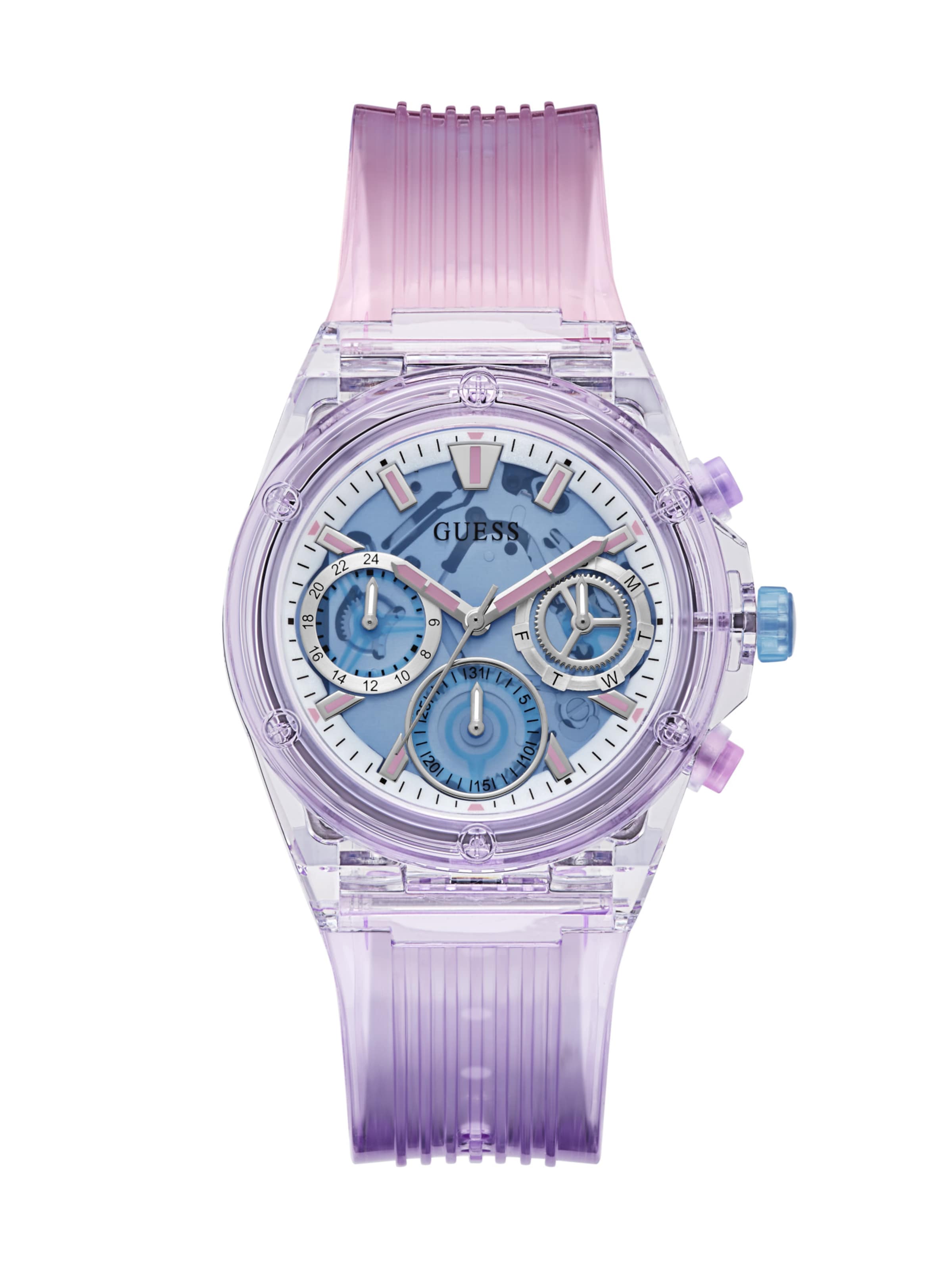 GUESS Uhr 'Athena' in Pink: Vorderseite