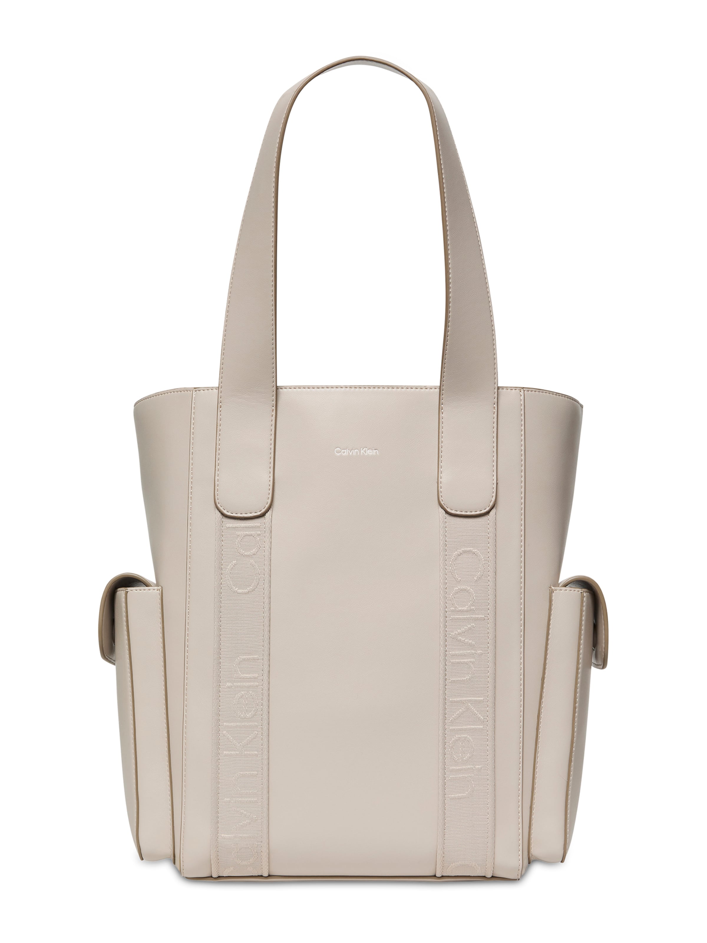 Calvin Klein Nákupní taška – hnědá: přední strana