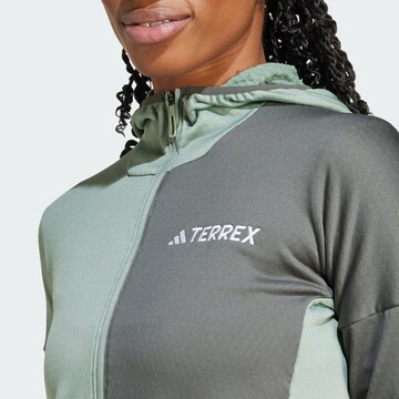 ADIDAS TERREX Funktionsfleecejacke 'Xperior' in Grün