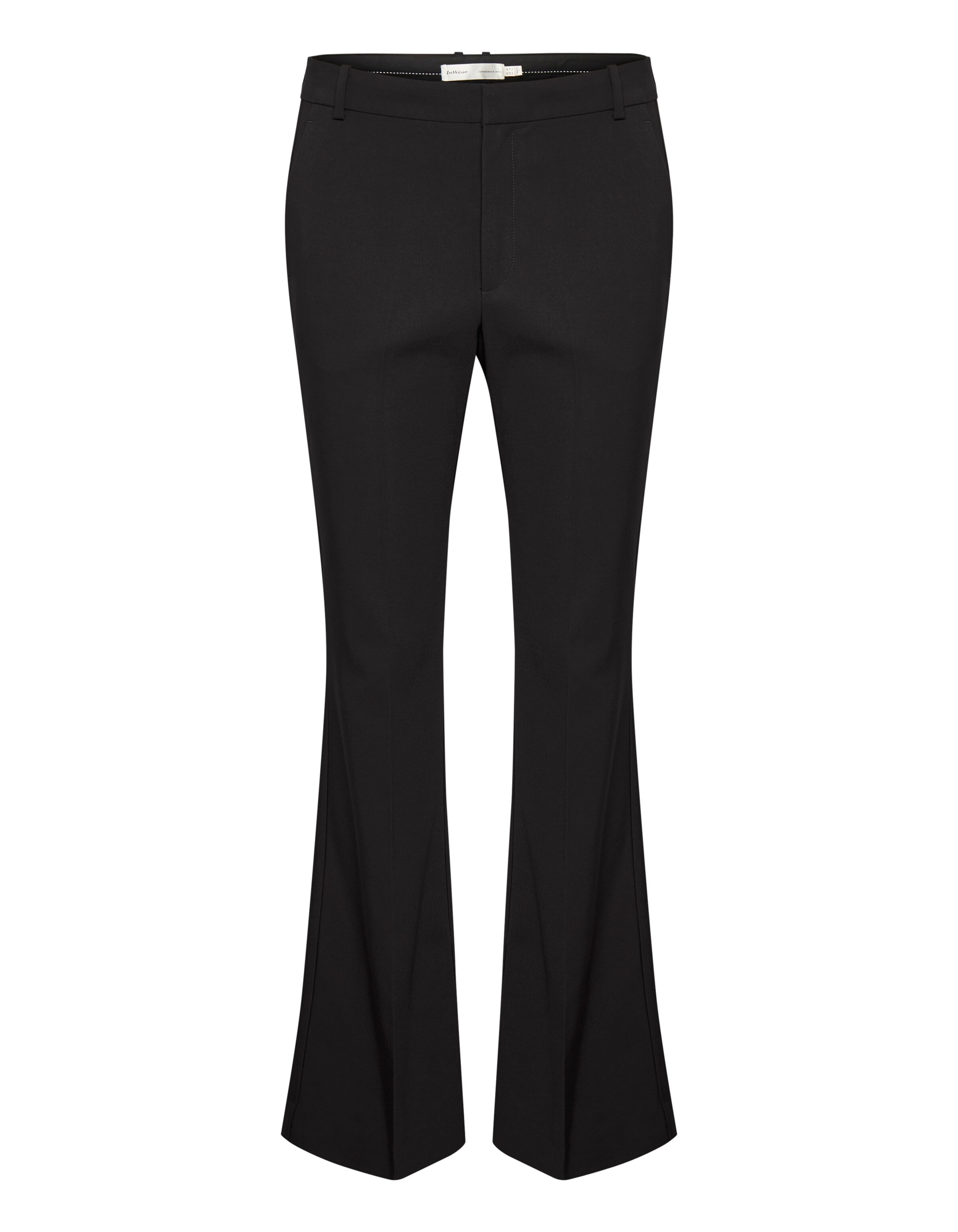 InWear Bootcut Broek 'Zella' in Zwart: voorkant