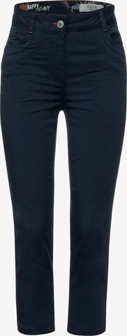 CECIL Slimfit Broek in Blauw: voorkant