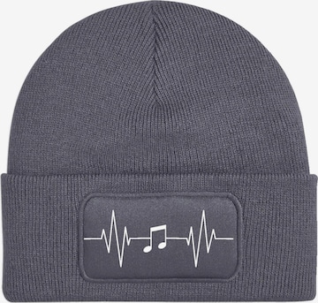 Youth Designz Mütze 'Heartbeat Musik' in Grau: Vorderseite