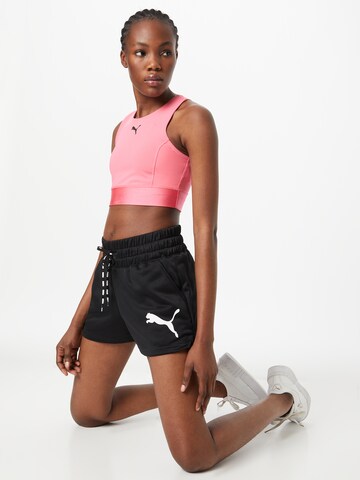 PUMA Normální Sportovní kalhoty 'Fit Tech Knit 3" Short' – černá