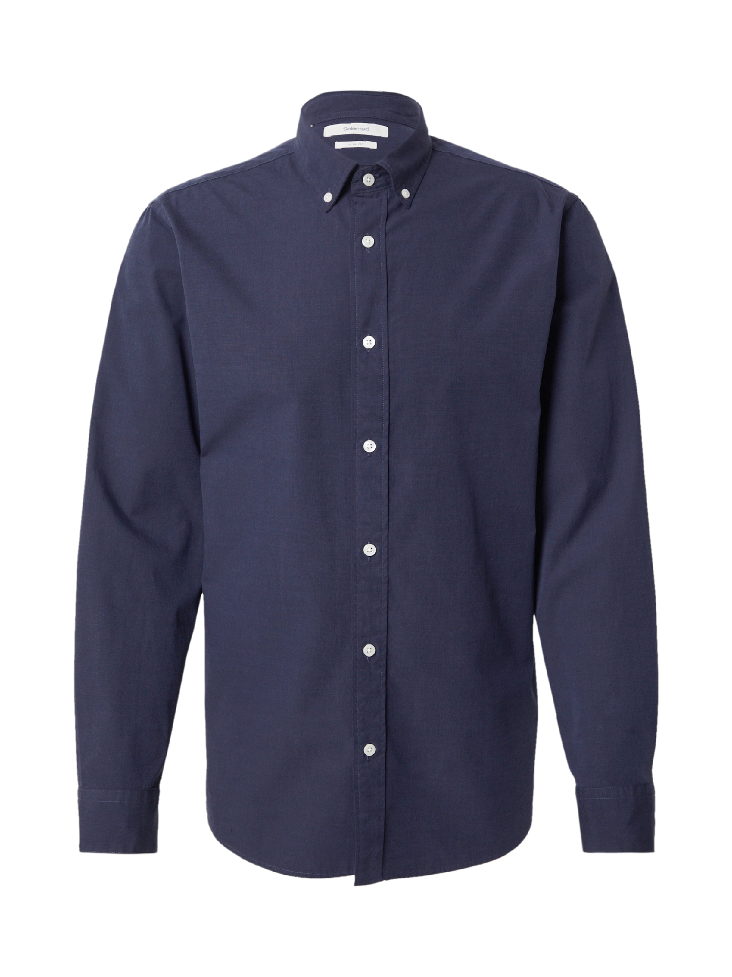 SELECTEDSlim Fit Košulja 'SLHRICK' - plava boja: prednji dio