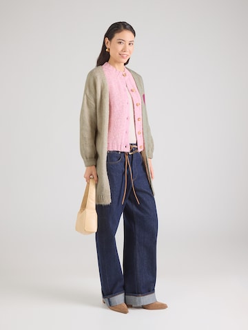 Hailys - Casaco de malha 'So44uri' em bege