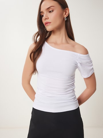 Happiness İstanbul T-shirt i vit