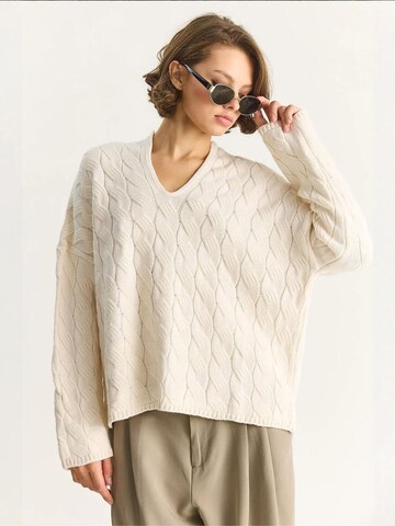 Bianco Lucci Pullover in Weiß