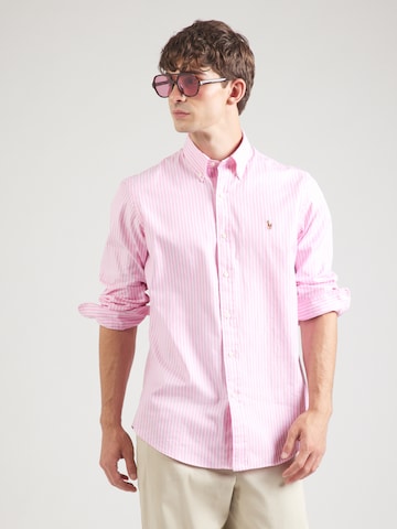 Coupe regular Chemise Polo Ralph Lauren en rose : devant