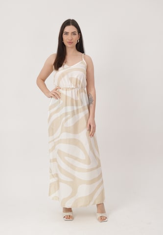 Elara Kjole i beige: forside