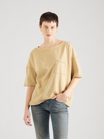 Warehouse - Camiseta en beige: frente