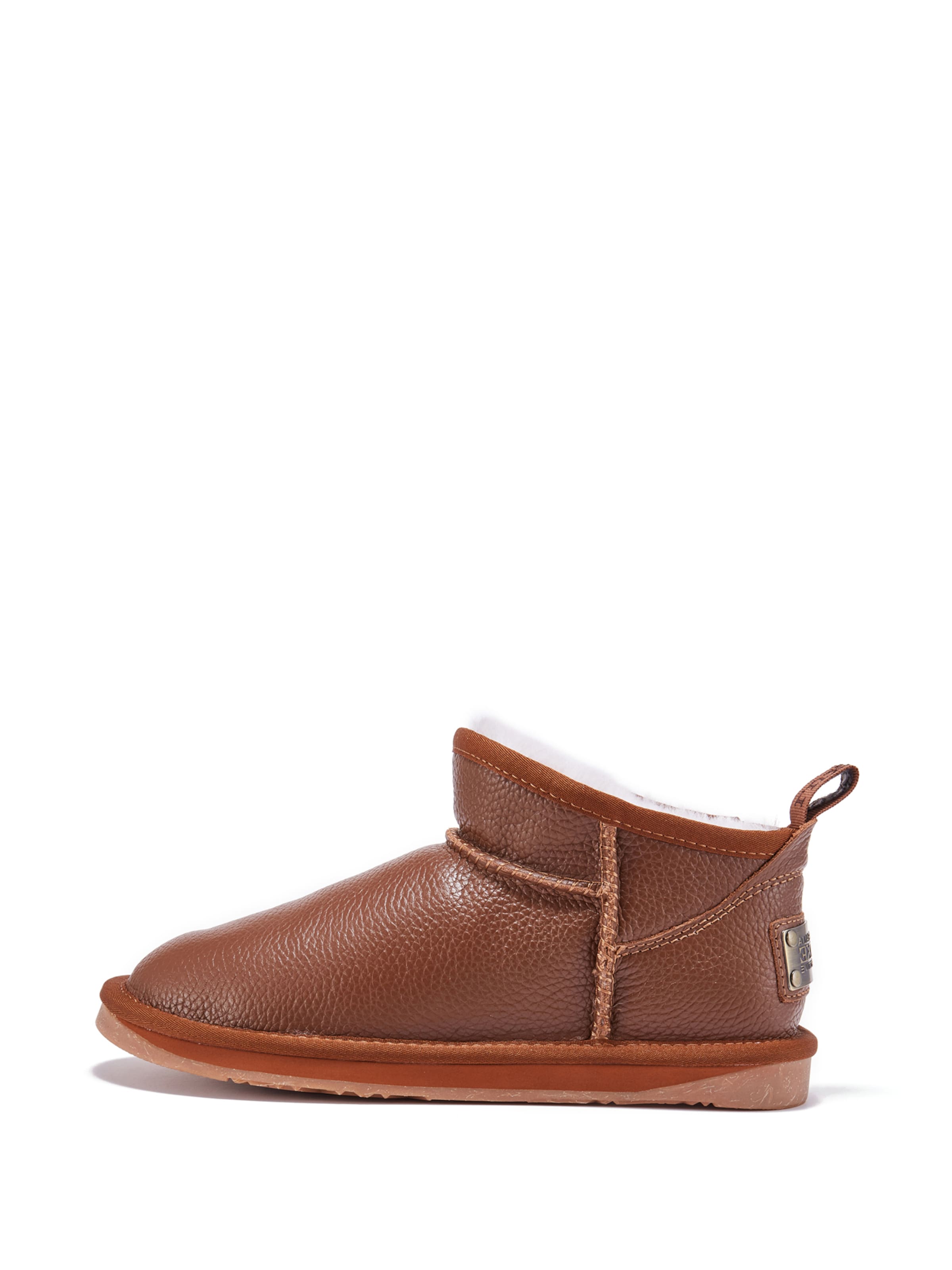 Australia Luxe Collective Gležnarji ' COSY ULTRA SHORT ' | rjava barva: sprednja stran