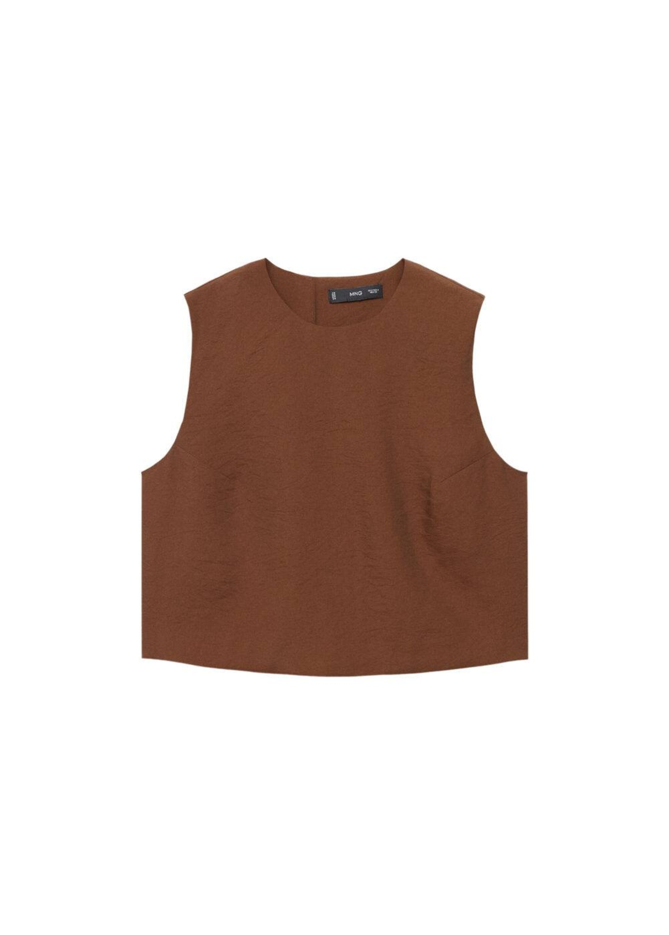 MANGO Top 'Adrian' in Brown: front