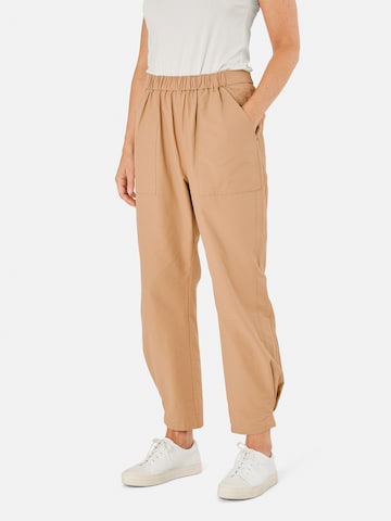 Effilé Pantalon 'MaPirella' Masai en beige : devant