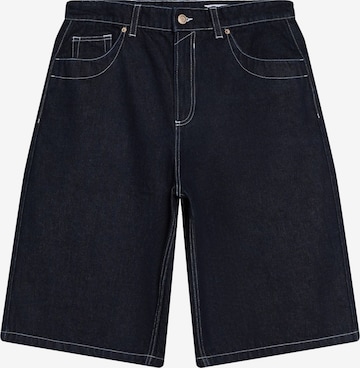 BershkaWide Leg/ Široke nogavice Traperice - plava boja: prednji dio