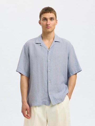 SELECTED HOMME Regular fit Overhemd in Blauw: voorkant