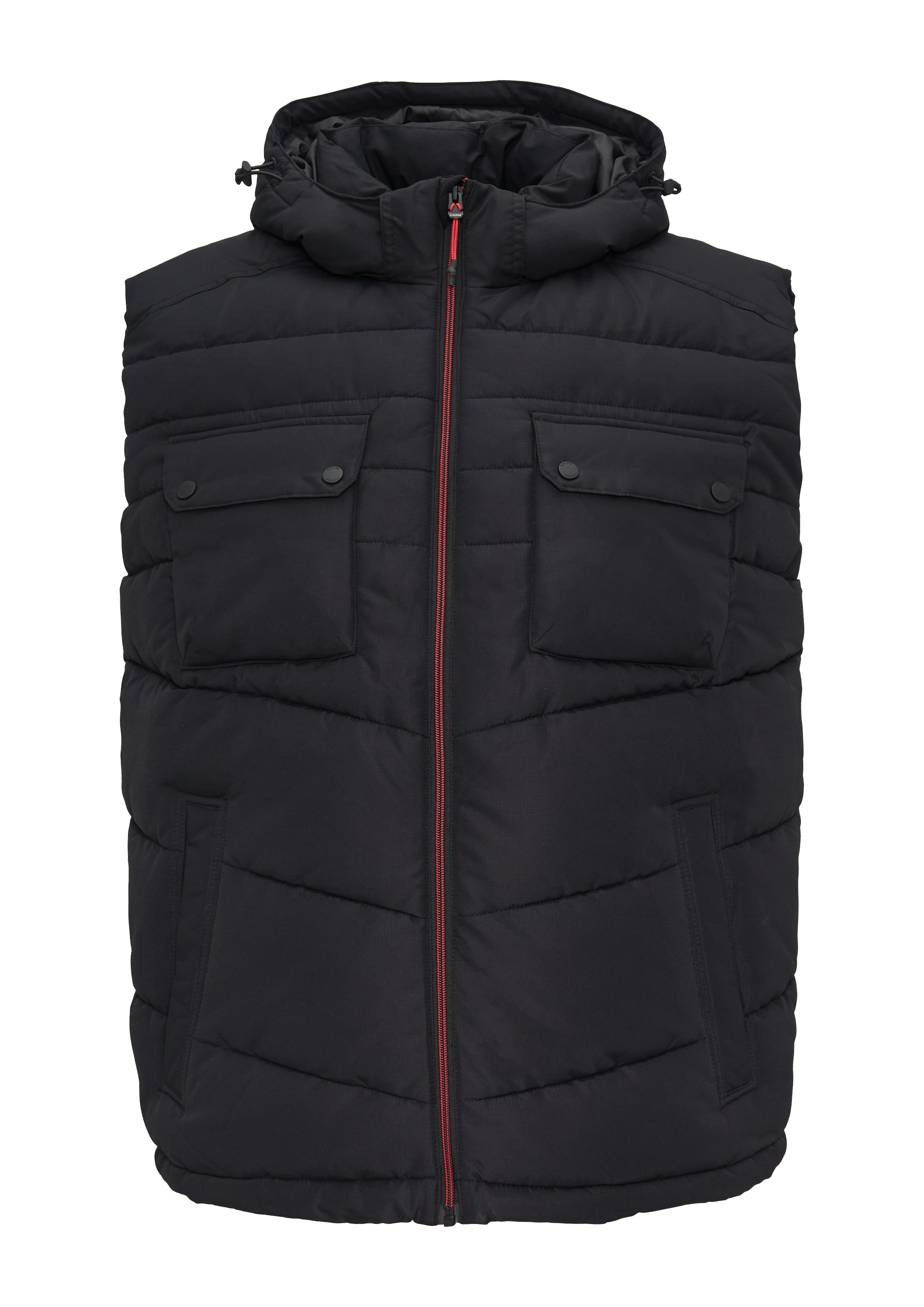 s.Oliver Men Big Sizes Weste in Schwarz: Vorderseite