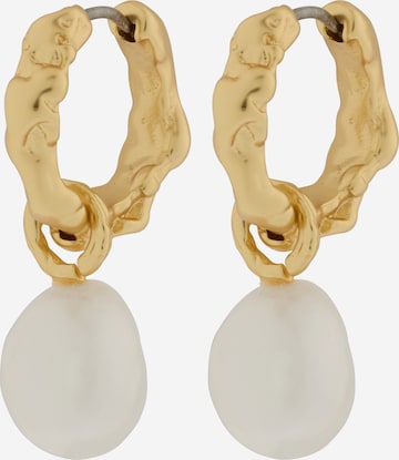 Cercei de la & Other Stories pe auriu: față