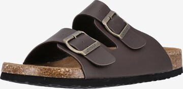 Cruz Mules in Brown: front