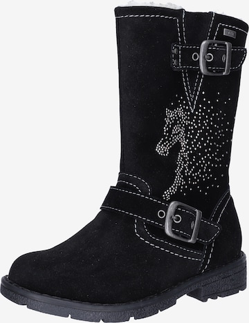 Bottes LURCHI en noir : devant