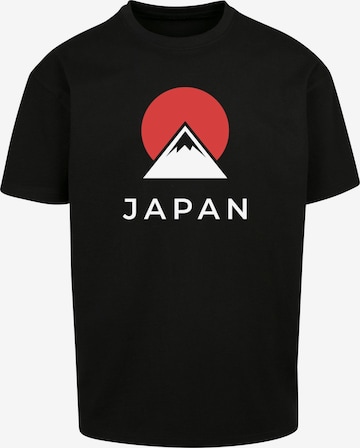 Merchcode Shirt 'Japan' in Zwart: voorkant