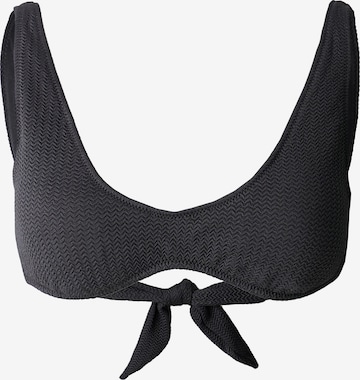 SeafollyBustier Bikini gornji dio - crna boja: prednji dio