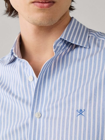 Hackett London Comfort fit Button Up Shirt in Blue