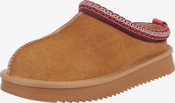 Ital-Design Pantolette in Beige: Vorderseite