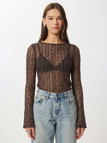Happiness İstanbul - Blusa 'Blusen' em castanho