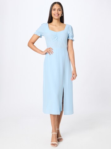 Rochie de la Warehouse pe albastru: față