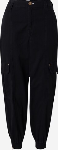 River Island Конический (Tapered) Джинсы-карго в Черный: спереди