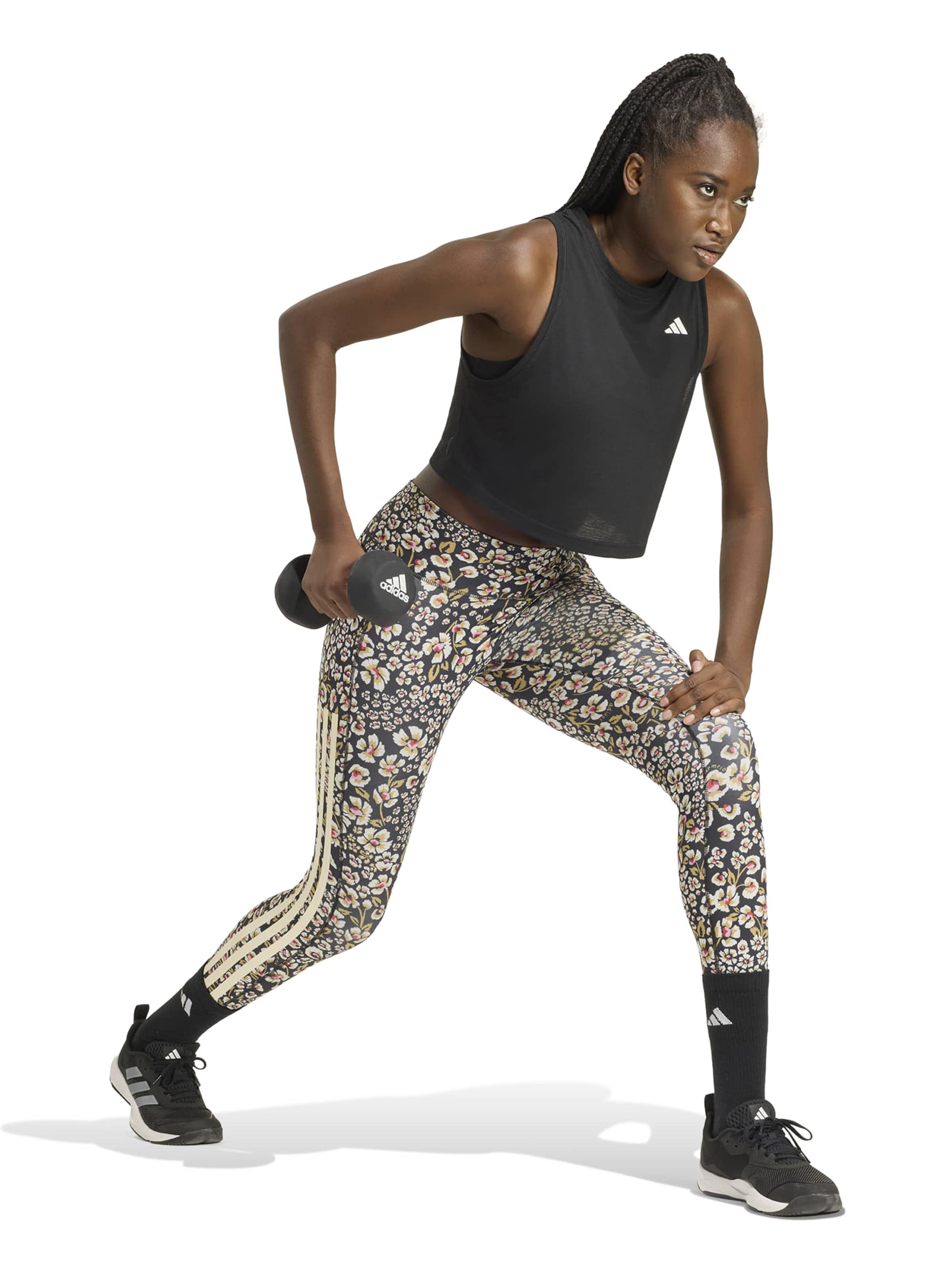 Skinny Pantalon de sport 'FARM' ADIDAS PERFORMANCE en blanc